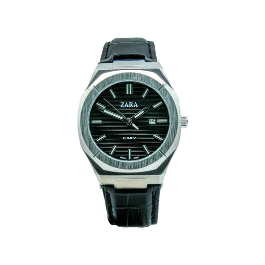Zara Men’s Silver-Tone Octagonal Watch