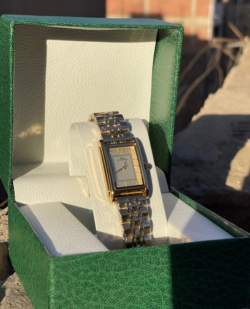 IBSO Women's Gold Classic Square Quartz Watch
