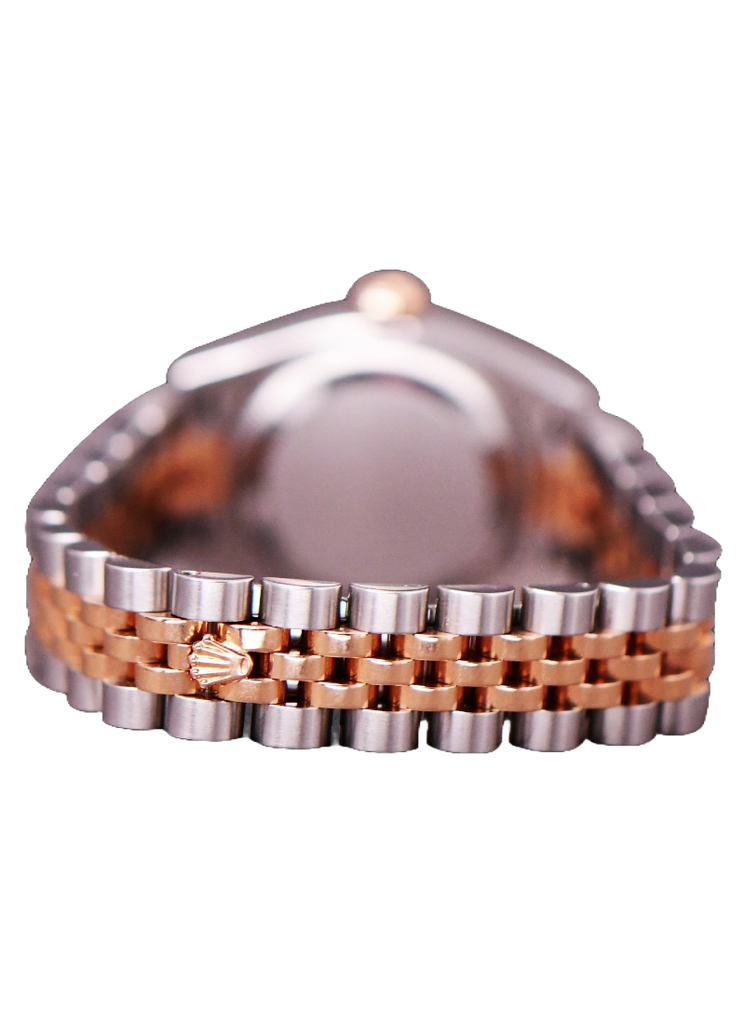 Rolex Datejust Steel Pink Diamond Dial Ladies Watch