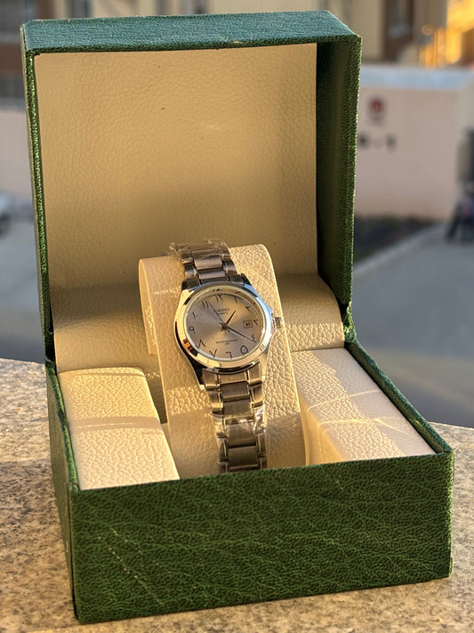 Casio Silver Arabic Dial Women’s Watch