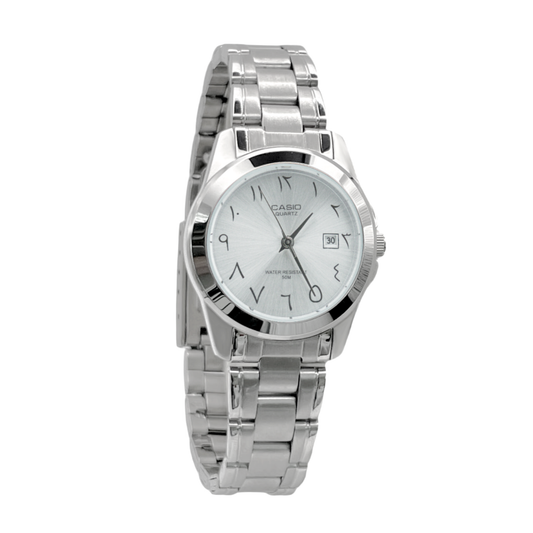 Casio Silver Arabic Dial Women’s Watch